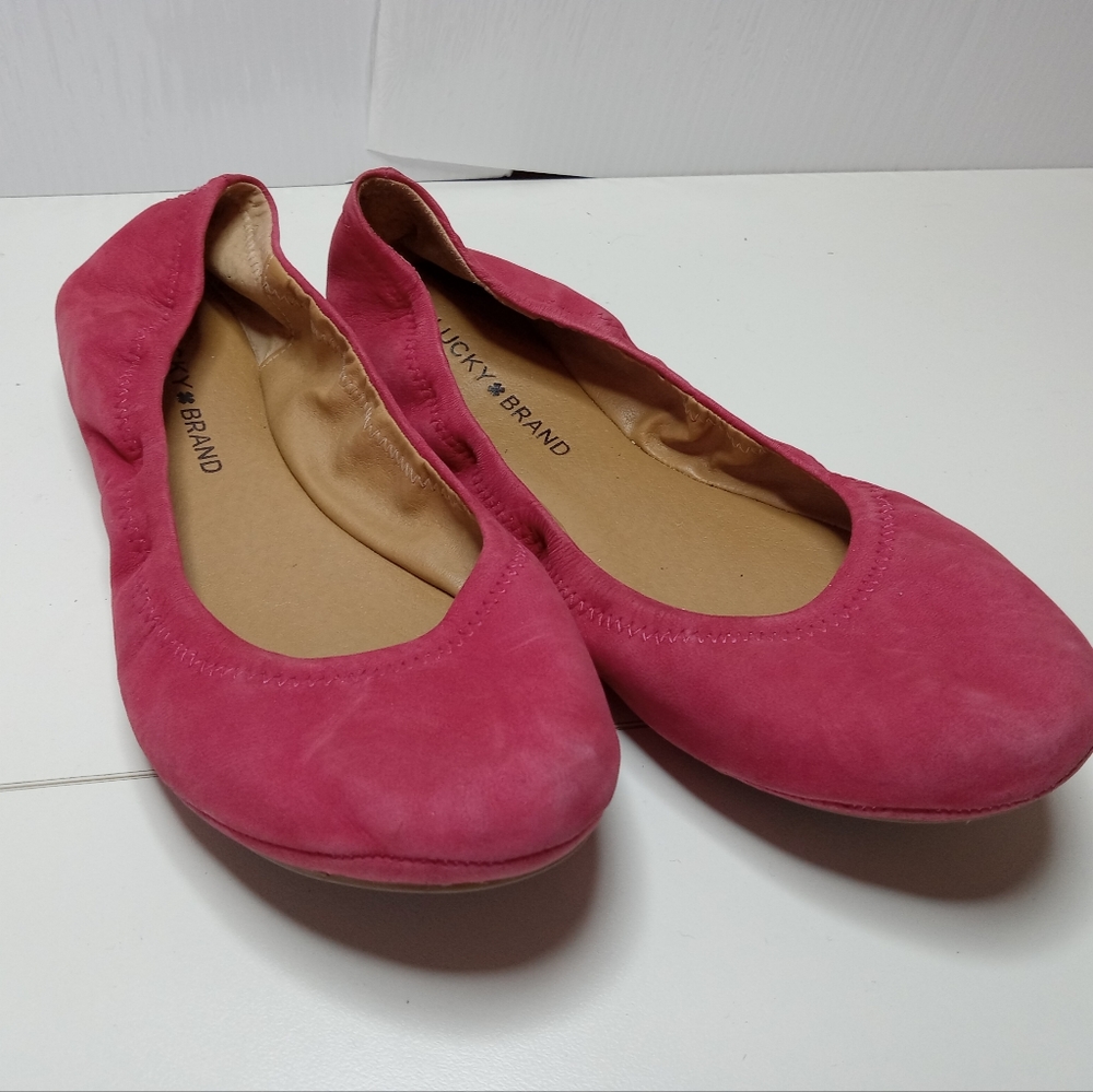 LUCKY BRAND  Pink Women's Ballet Flats Shoes